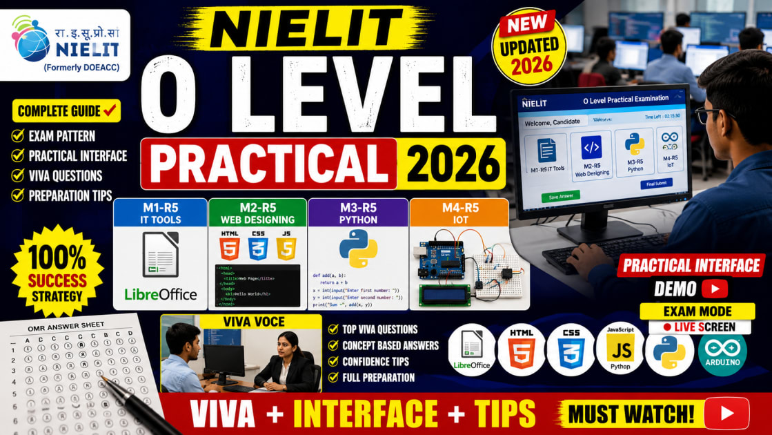 NIELIT O Level Practical Exam 2026 Online Interface and Viva Guide